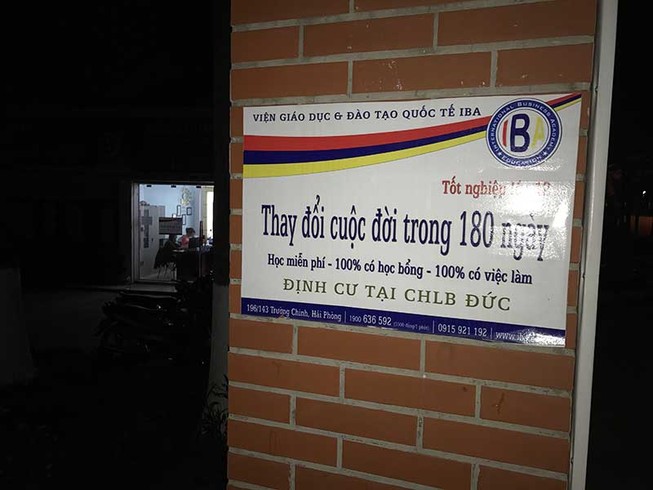 Học viện IBA ở Hải Phòng khuất tất tuyển sinh đi Đức