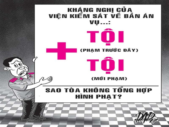 Tòa quên tổng hợp hình phạt, bị kháng nghị