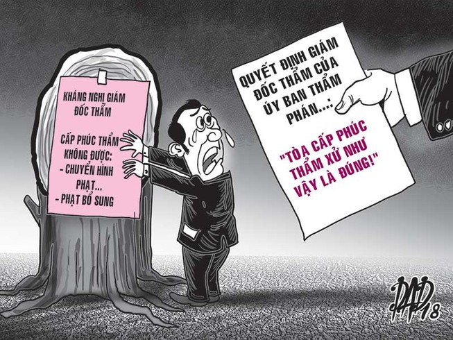 Xử giám đốc thẩm... hủy án giám đốc thẩm