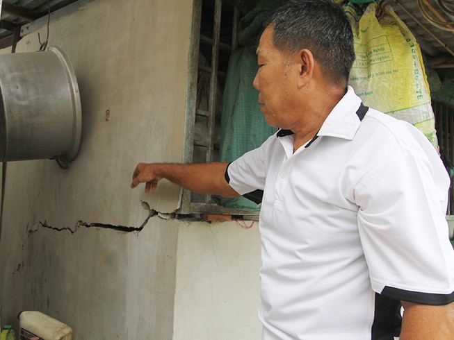 Công trình cấp quốc gia làm nứt nhiều nhà dân