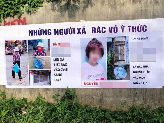 Tranh cãi việc ‘chỉ mặt bêu tên’ người xả rác