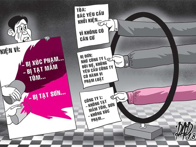Kiện công ty đòi nợ thuê vì tạt sơn, xịt mắm tôm?