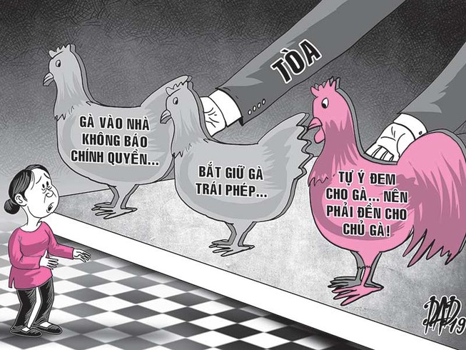 Vụ kiện 3 con gà qua nhà hàng xóm