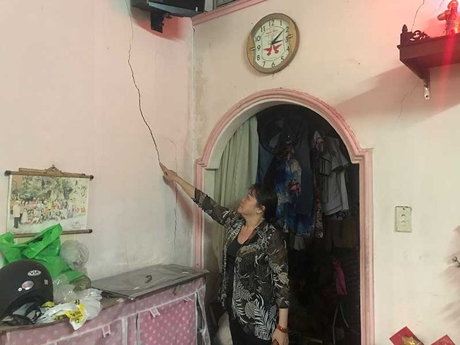 Bị hàng xóm xây nhà làm nứt tường, phải làm gì?
