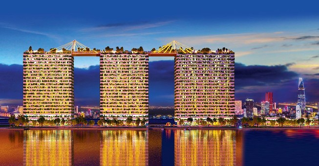 Dự án công trình xanh đầu tiên tại Việt Nam cất nóc