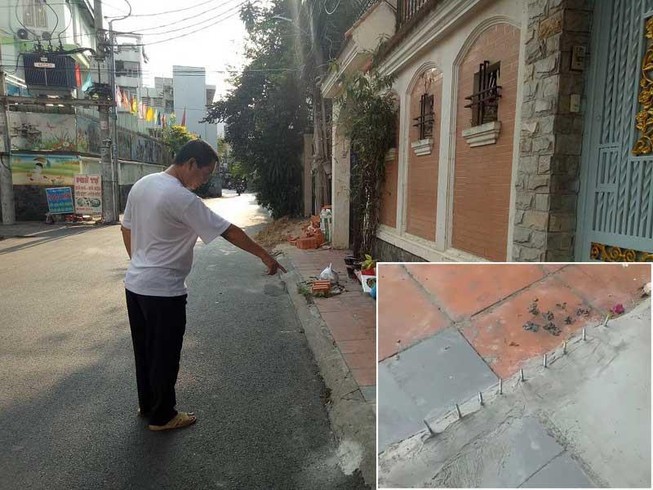 Vụ hàng đinh trên vỉa hè: Chủ nhà không phải đảng viên