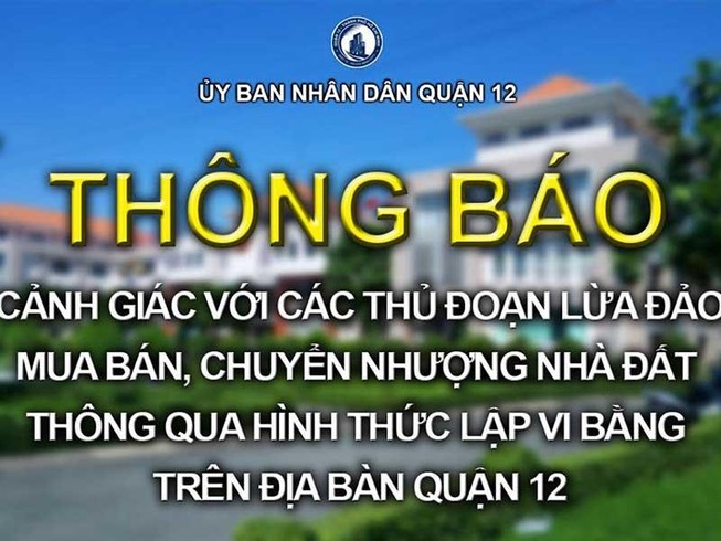 Cảnh báo: Mua nhà, đất qua vi bằng là mất trắng