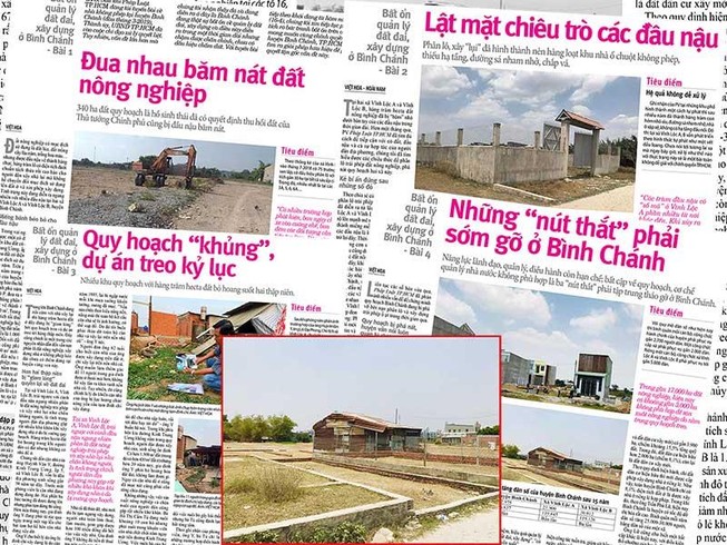 Khởi tố vụ sai phạm đất đai, xây dựng ở Bình Chánh