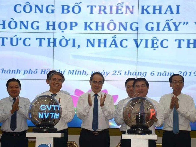TP.HCM: Họp không giấy và giao việc ngay