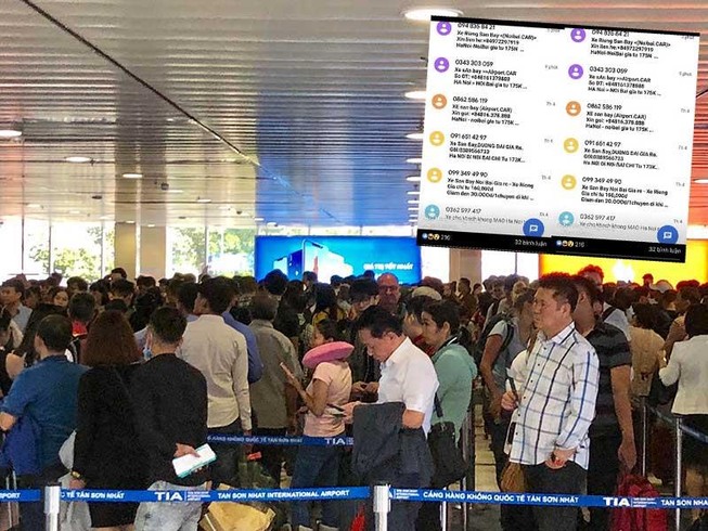 Chưa lên máy bay đã bị tin nhắn taxi… dội bom