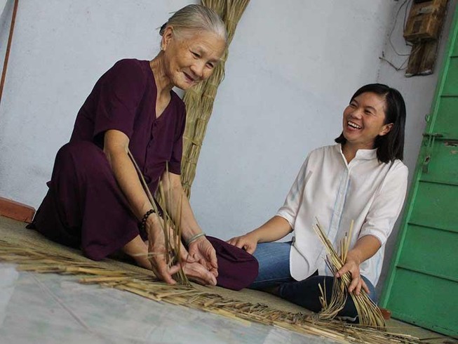 Truyền cảm hứng xách giỏ đệm đi chợ