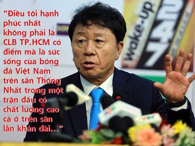 Khi thầy Chung, thầy Park cùng hạnh phúc trên sân Thống Nhất