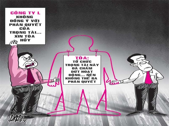 Phán quyết trọng tài sai, tòa tuyên hủy