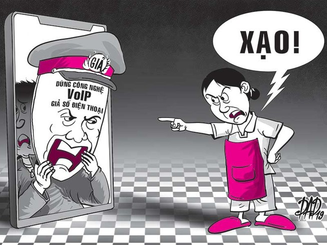 Dùng số điện thoại của công an để lừa đảo