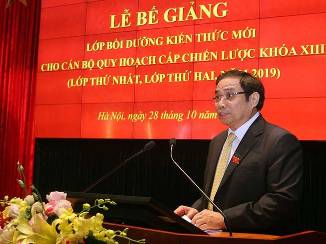 Bồi dưỡng cán bộ quy hoạch cấp chiến lược của Đảng