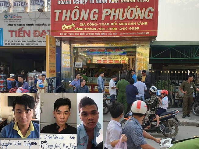 Ở Đồng Nai điều khiển cướp tiệm vàng tại Hóc Môn