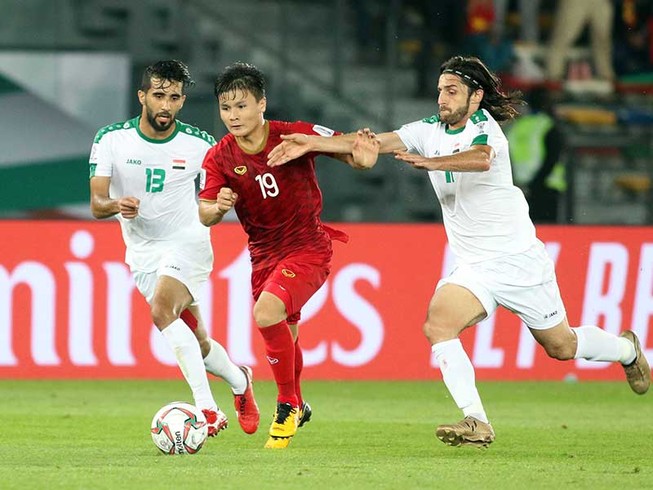 Đầu năm, đội tuyển Việt Nam gặp Iraq