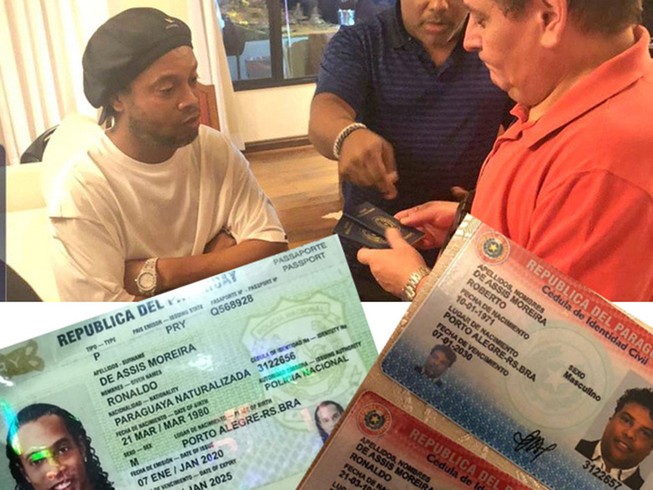 Vì sao Ronaldinho dùng hộ chiếu giả mang quốc tịch Paraguay?