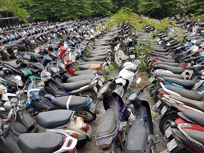Xe vi phạm vô chủ 33 ngày sẽ bị tịch thu