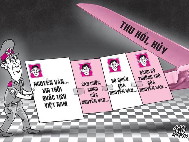 Thôi quốc tịch Việt Nam, giấy tờ cá nhân sẽ bị thu hồi