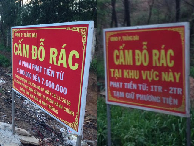 Một hành vi xả rác, nhiều mức phạt