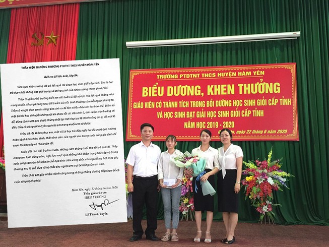 Thầy hiệu trưởng gửi thư cho trò thi rớt học sinh giỏi