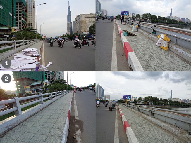 Cầu đã sạch rác