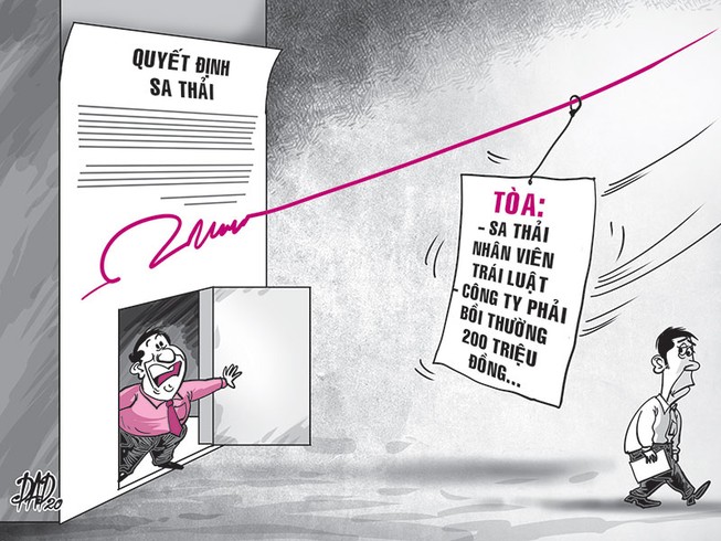 Sa thải trái luật, công ty phải bồi thường 200 triệu đồng