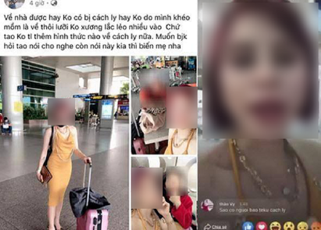 Cô gái trở về từ Daegu bị phản ứng khi khoe trốn được cách ly