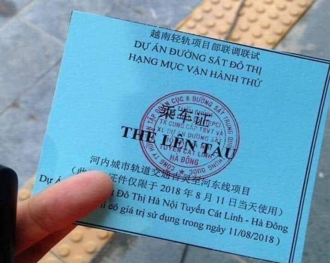 BQL dự án đường sắt lên tiếng về thẻ lên tàu có ghi chữ TQ