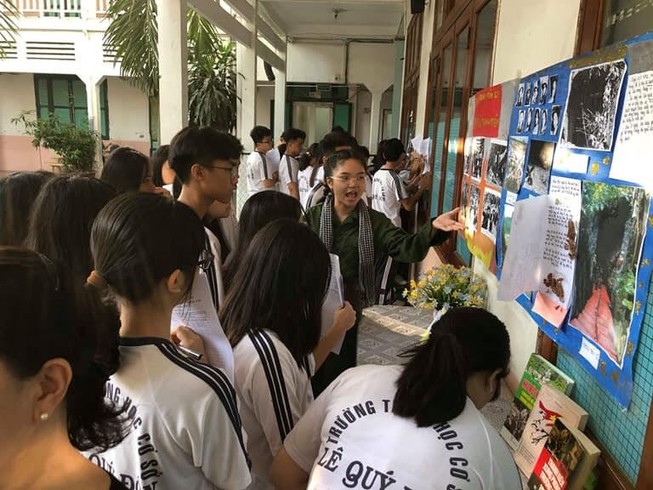 Học sinh trường THCS Lê Quý Đôn thích thú với tiết học dự án tích hợp liên môn