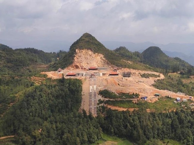 dự án Khu du lịch sinh thái, văn hóa, tâm linh Lũng Cú. Ảnh: Zing