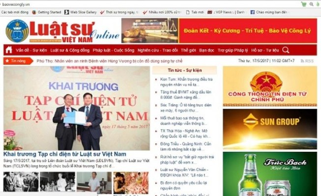 Tạp chí điện tử Luật sư Việt Nam bị tước giấy phép 2 tháng