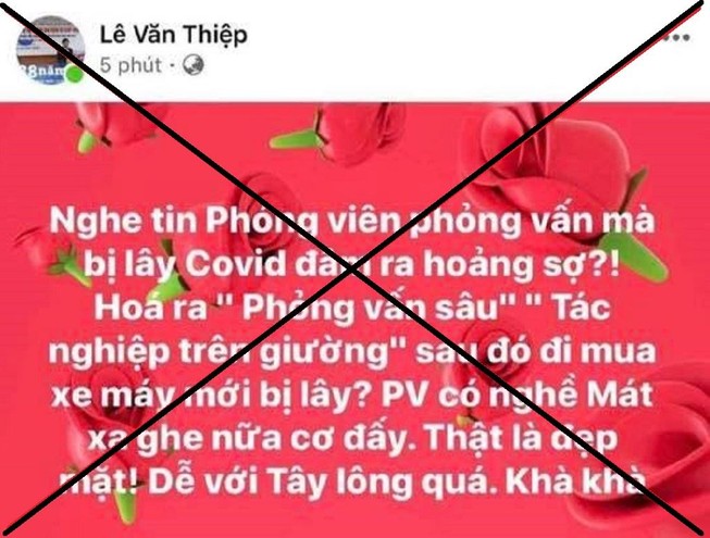 Cục PTTH&TT điện tử mời chủ tài khoản Lê Văn Thiệp làm việc