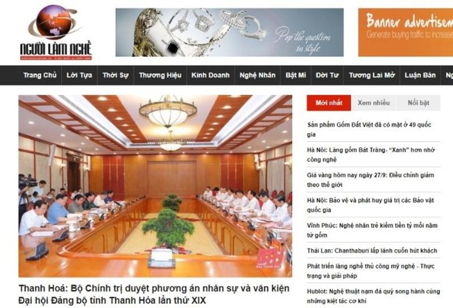 Đề nghị dừng hoạt động tên miền http://nguoilamnghe.vn