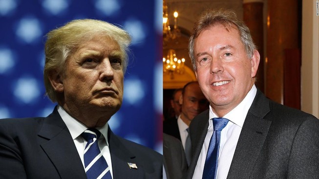 Ông Trump: 'Nước Mỹ không còn quan hệ với đại sứ Anh'