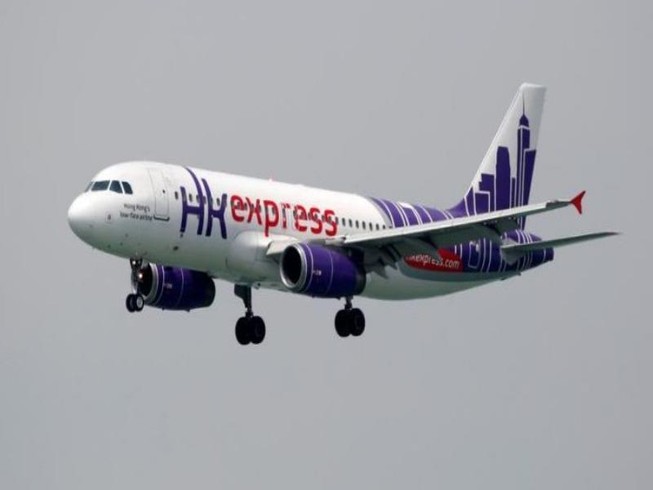 Máy bay của hãng hàng không Hong Kong Express. Ảnh: AFP
