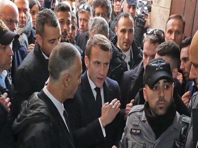 Ông Macron mất bình tĩnh với an ninh Israel ở Jerusalem