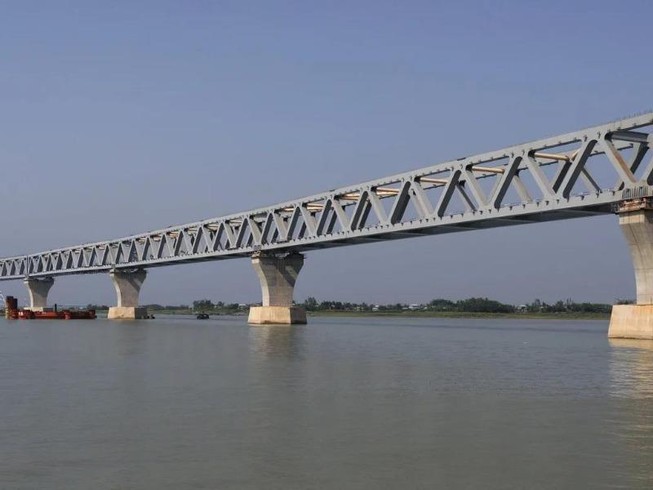 Dự án cầu qua sông Padma tại Bangladesh. Ảnh: GETTY IMAGES