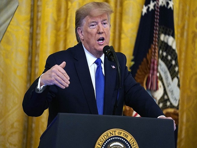 Tổng thống Mỹ Donald Trump. Ảnh: AP