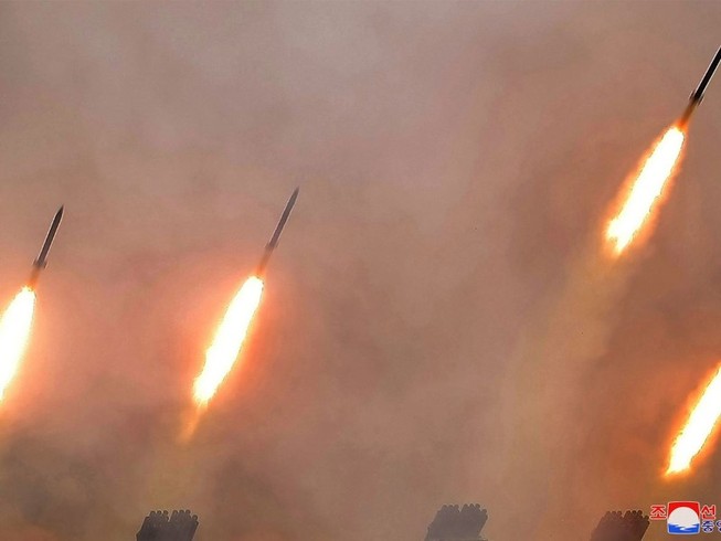 Một vụ phóng tên lửa của Triều Tiên hồi tháng 7-2018. Ảnh: KCNA