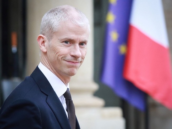 Bộ trưởng Văn hóa Franck Riester là quan chức mới nhất ở Pháp nhiễm COVID-19. Ảnh: AFP