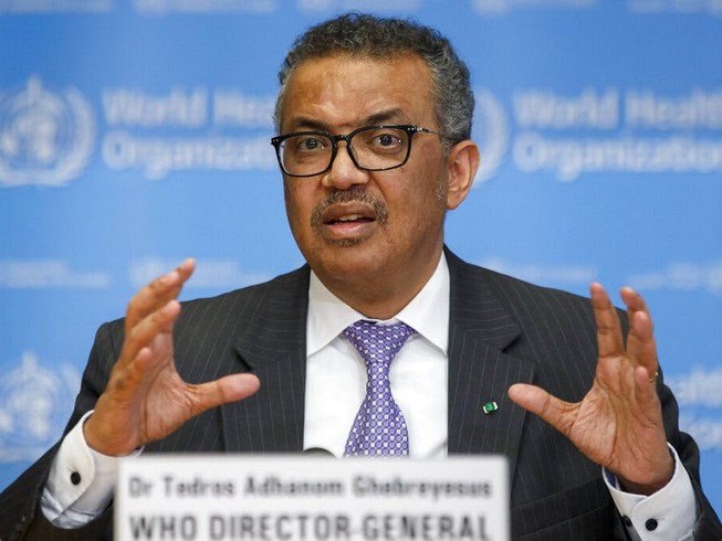 Tổng Giám đốc WHO Tedros Adhanom Ghebreyesus đánh giá châu Âu giờ là tâm của đại dịch COVID-19. Ảnh: AP