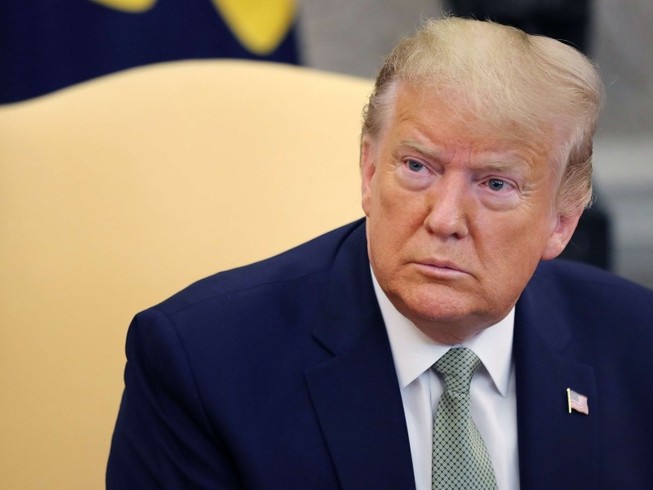 Tổng thống Donald Trump đã xét nghiệm và vừa có kết quả âm tính với virus gây dịch COVID-19. Ảnh: CNBC