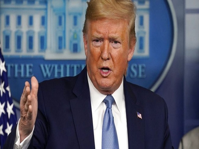 Tổng thống Mỹ Donald Trump trong buổi họp báo ngày 19-3. Ảnh: FOX NEWS