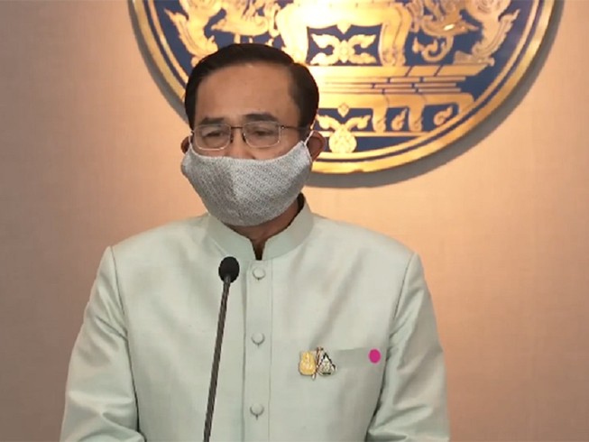 Thủ tướng Thái Lan Prayut Chan-ocha tuyên bố tình trạng khẩn cấp vì dịch COVID-19. Ảnh: THAI PBS
