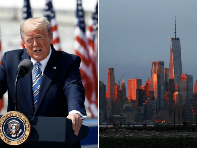 Tổng thống Donald Trump quyết định không phong toả ba bang New York, New Jersey và Connecticut (Ảnh minh hoạ). Ảnh: METRO UK