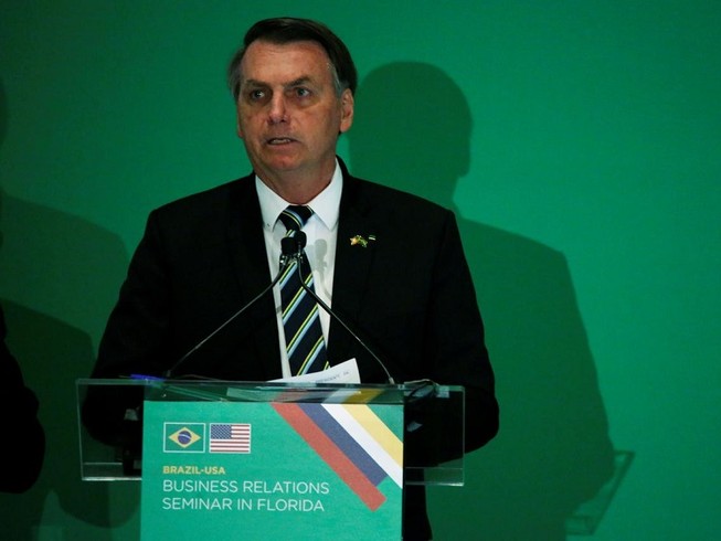 Tổng thống Brazil, ông Jair Bolsonaro. Ảnh: REUTERS