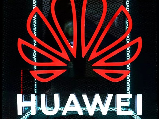 Logo tập đoàn Huawei. Ảnh: GETTY IMAGES