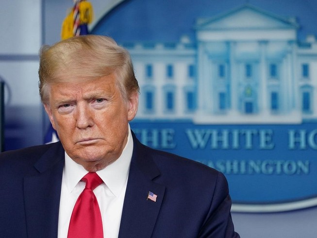 Tổng thống Mỹ Donald Trump chỉ trích WHO đang hành động theo cách của Trung Quốc. Ảnh: REUTERS